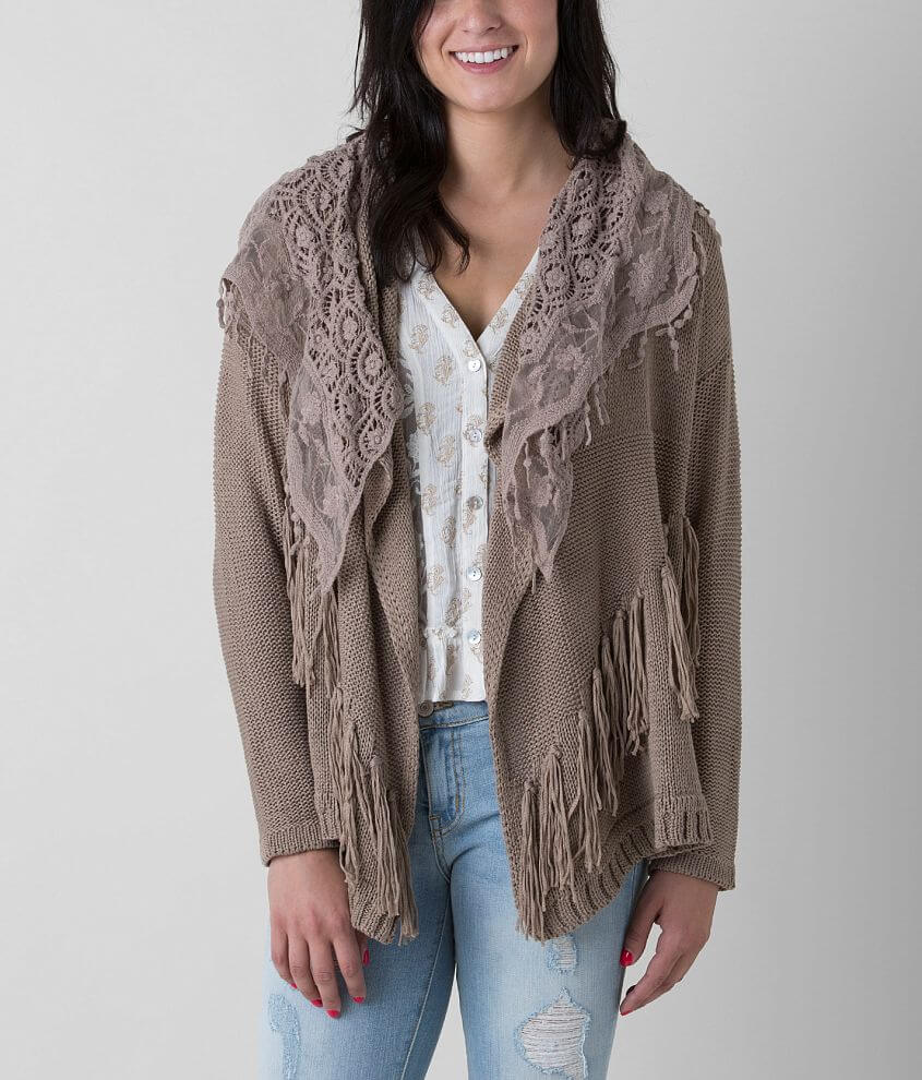 Open weave 2024 cardigan sweater