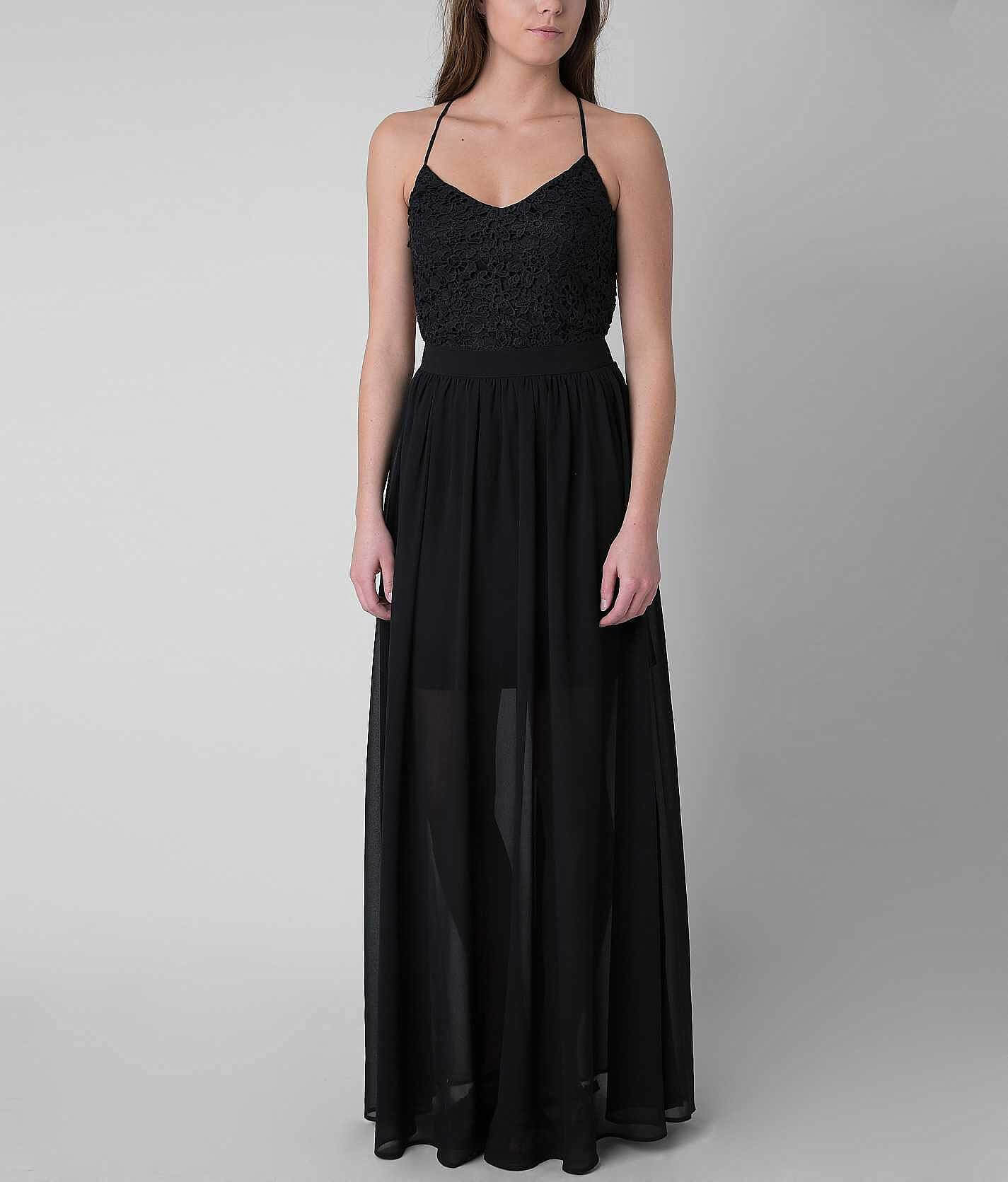 Double Zero Lace Maxi Dress - Women's Dresses in Black | Buckle