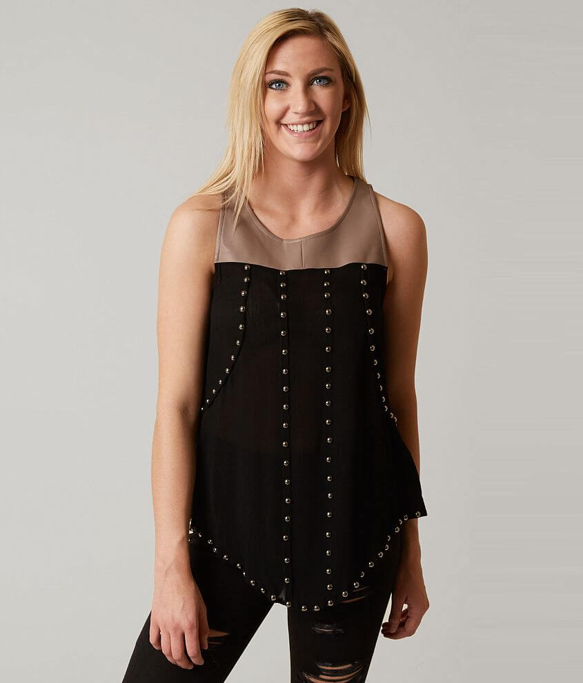 Hyfve Studded Tank Top front view