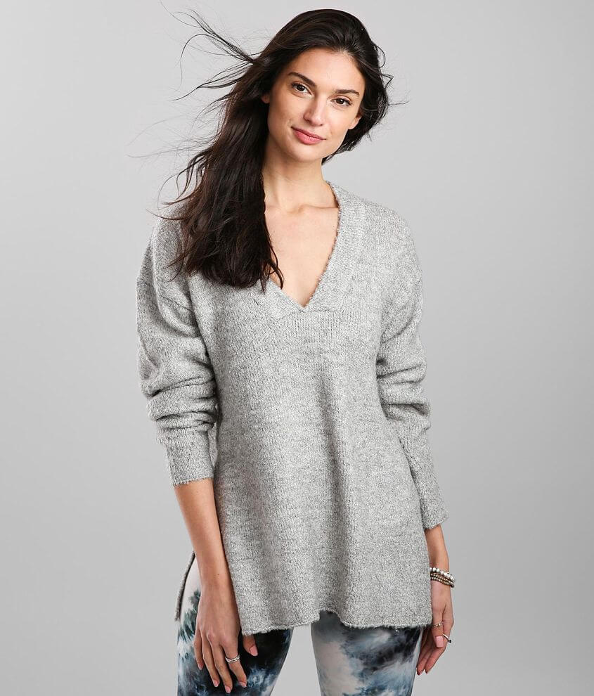 Double Zero Slouchy V-Neck Sweater front view
