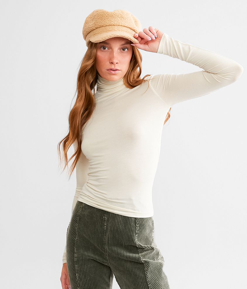 Double Zero Extra Love Turtleneck Top - Women's Shirts/Blouses in