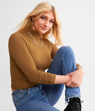 Double Zero Extra Love Turtleneck Top front view