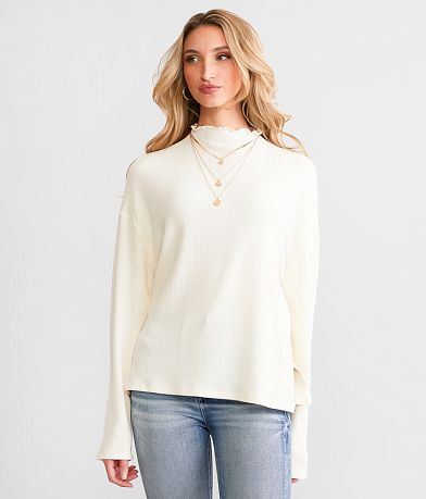 Double Zero Cozy Memories Oversized Top front view