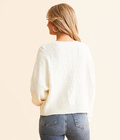 Double Zero Checkered Sweater BACK