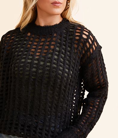 Double Zero Open Stitch Sweater misc detail 1 view