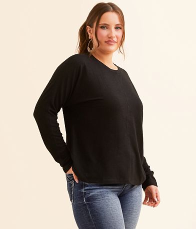 Double Zero Solid Knit Top front view