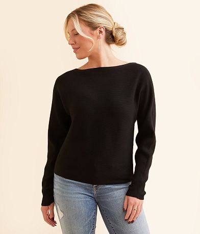 Double Zero Ribbed Knit Sweater FULL_RIGHT_SIDE