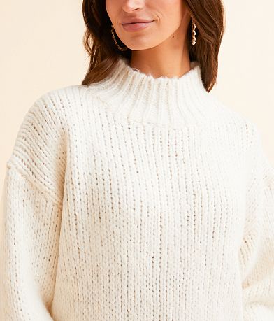 Double Zero Mock Neck Oversized Sweater MISC_DETAIL_1
