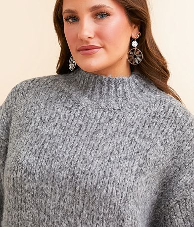 Double Zero Mock Neck Oversized Sweater MISC_DETAIL_1