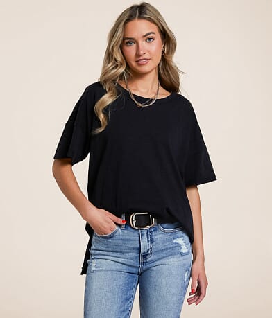 Double Zero Basic Oversized T-Shirt front view