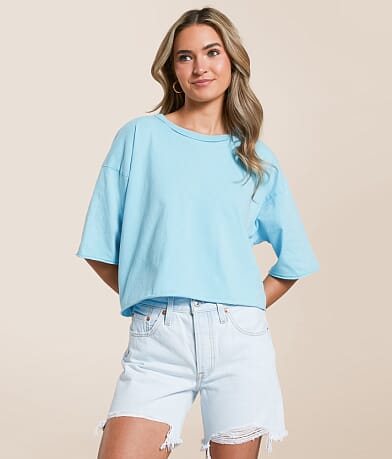 Double Zero Washed Boxy T-Shirt front view