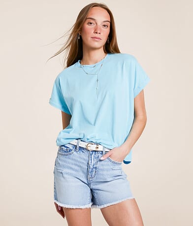 Double Zero Rolled Sleeve T-Shirt front view