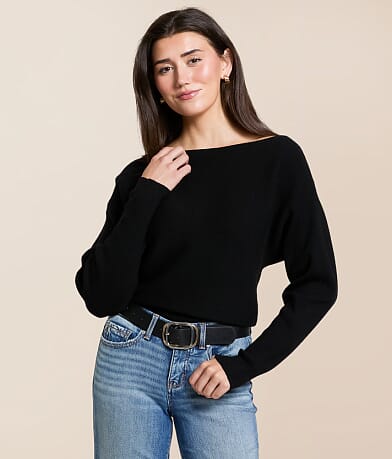 Double Zero Boatneck Sweater front view