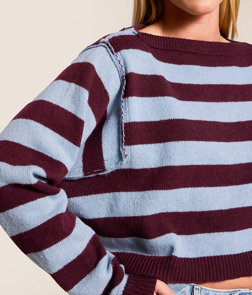 Striped Boatneck Sweater - thumbnail 7
