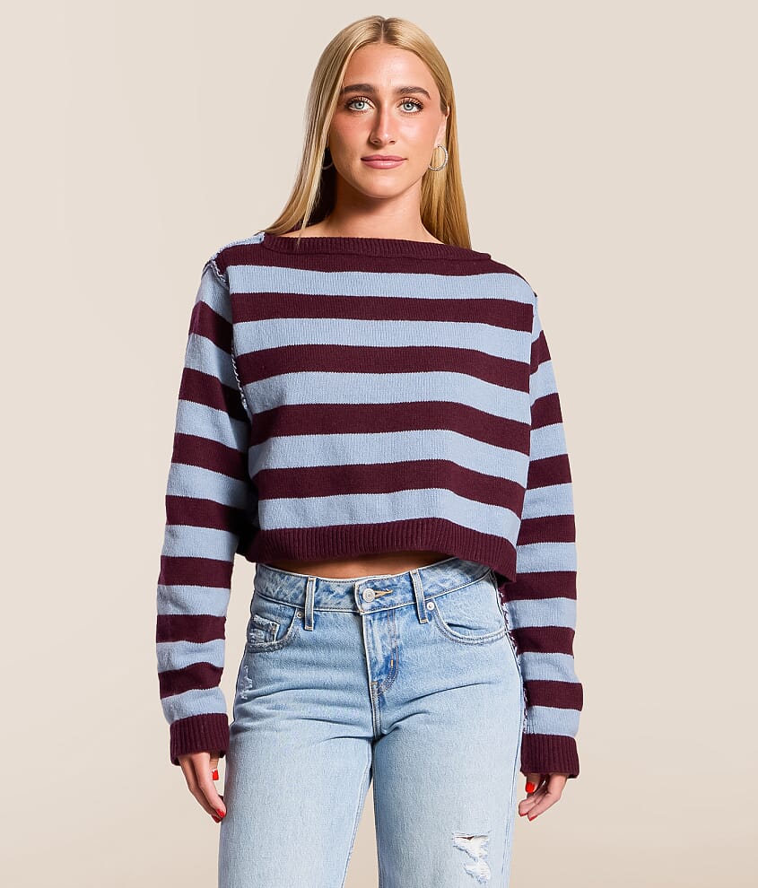 Striped Boatneck Sweater - thumbnail 5