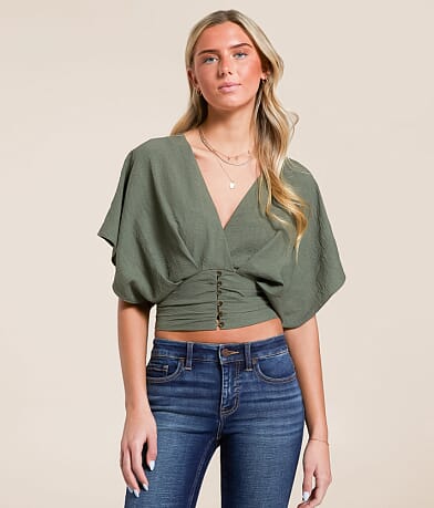 Hyfve Pleated Dolman Top front view
