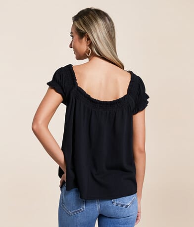 Hyfve Ruffle Top back view