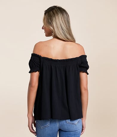 Hyfve Ruffle Top full right side view