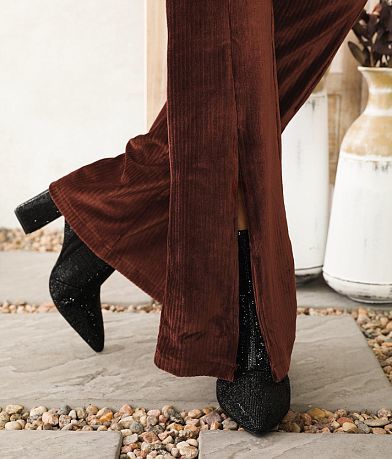 Willow &amp; Root Ribbed Knit Split Flare Pant MISC_DETAIL_1