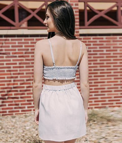 FAVLUX Two Piece Striped Dress BACK