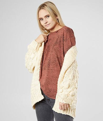 Hyfve Bobble Cardigan Sweater FULL_LEFT_SIDE