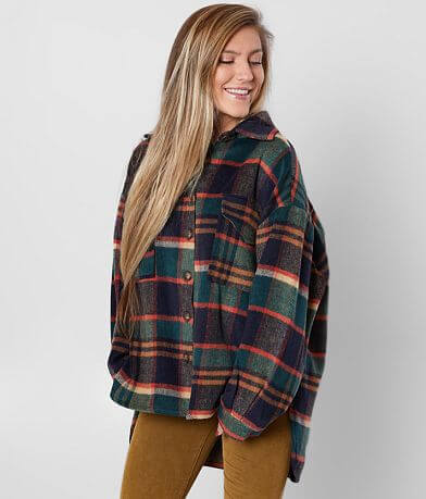 FAVLUX Oversized Flannel Jacket FULL_RIGHT_SIDE