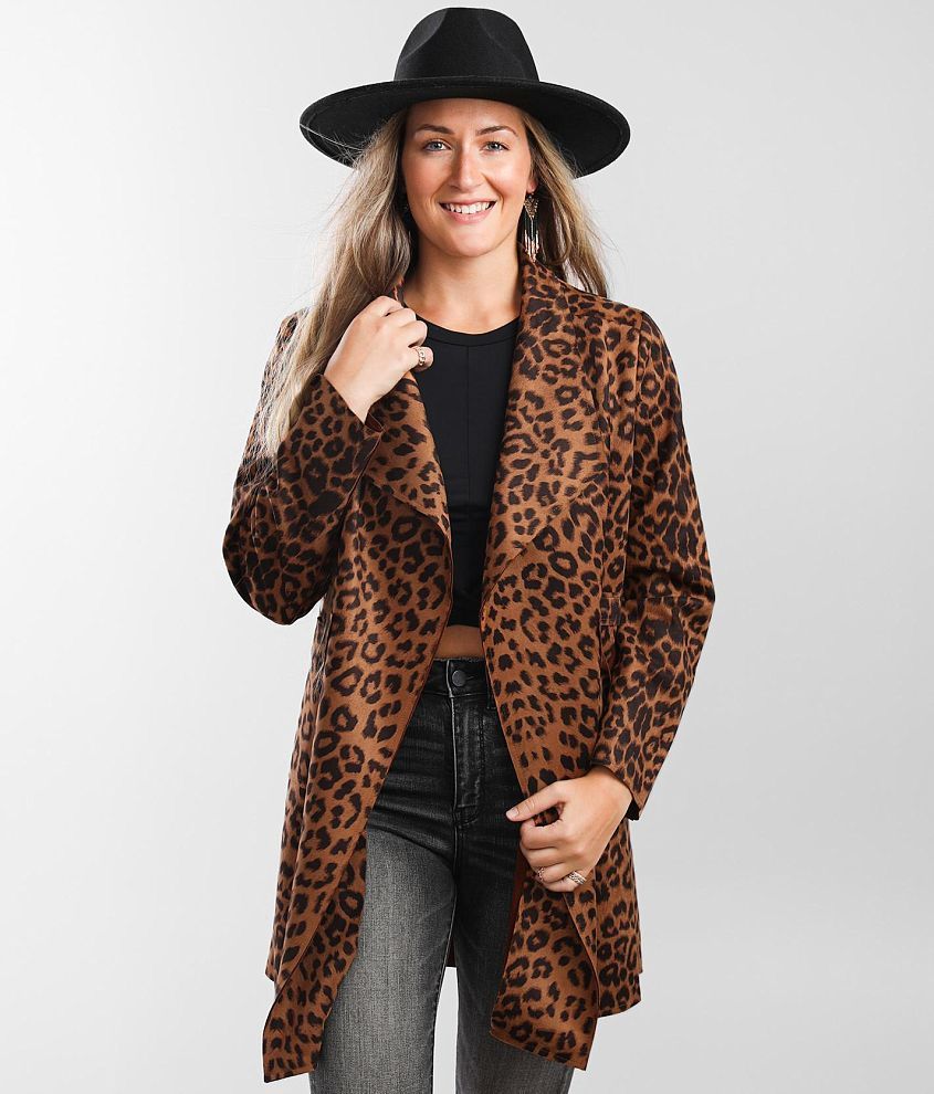 Ladies animal print outlet jacket