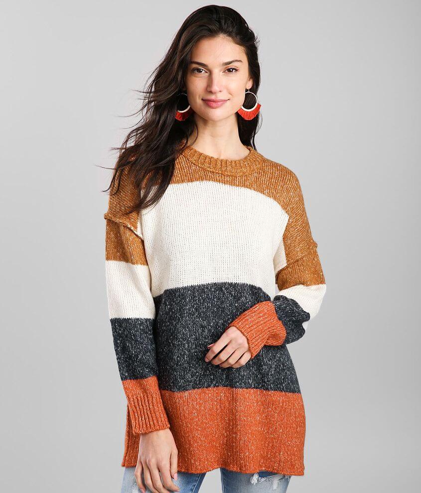 Striped tunic outlet sweater