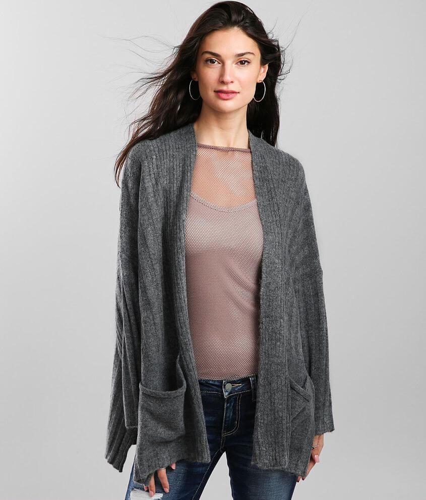 Hyfve Dual Pocket Cardigan Sweater - Women's Sweaters in Charcoal | Buckle