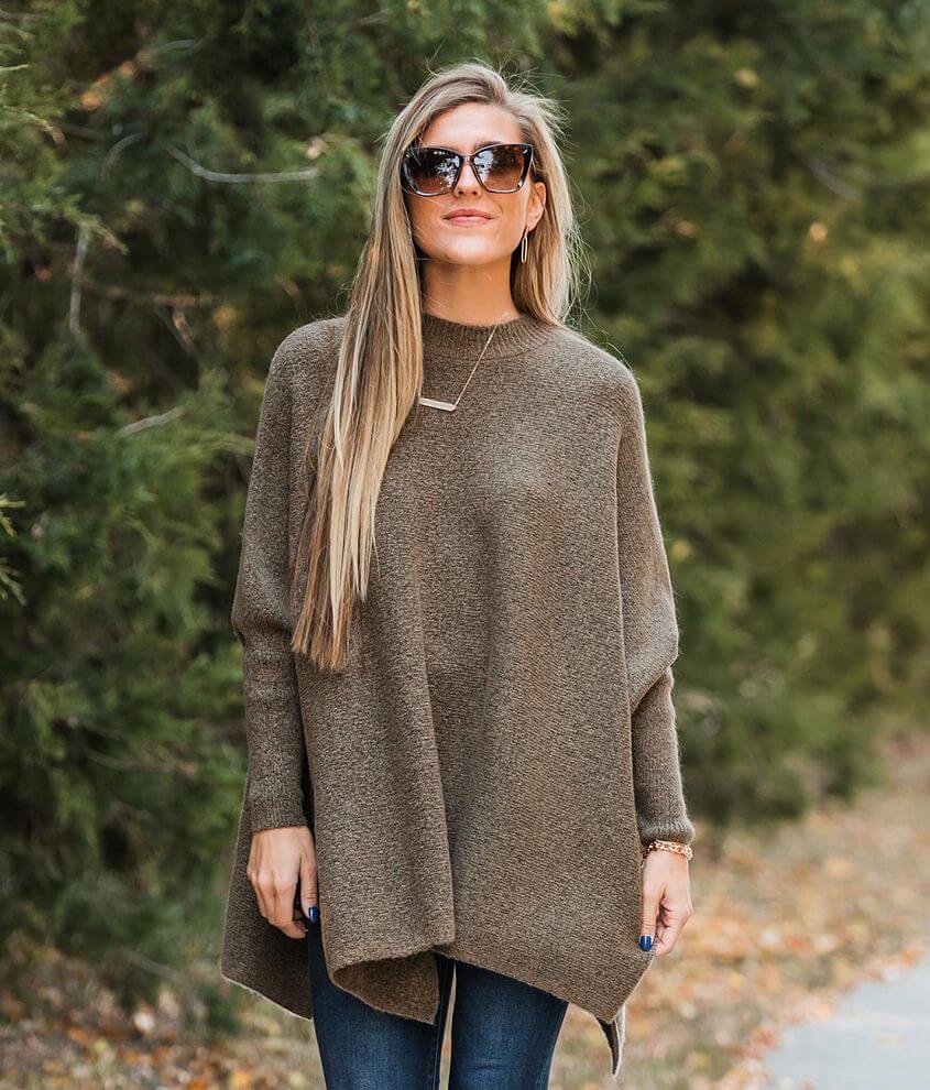 Hyfve Oversized Boxy Dolman Sweater - Women's Sweaters in Dusty Mocha ...