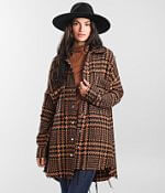 BKE Houndstooth Tweed Jacket - Women's Coats & Jackets in