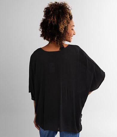 Remixness Twisted Surplice Top BACK