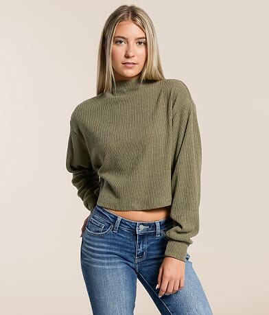 Hyfve Mock Neck Cropped Top front view