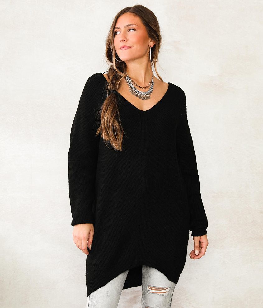 Hyfve Ribbed Tunic Sweater front view