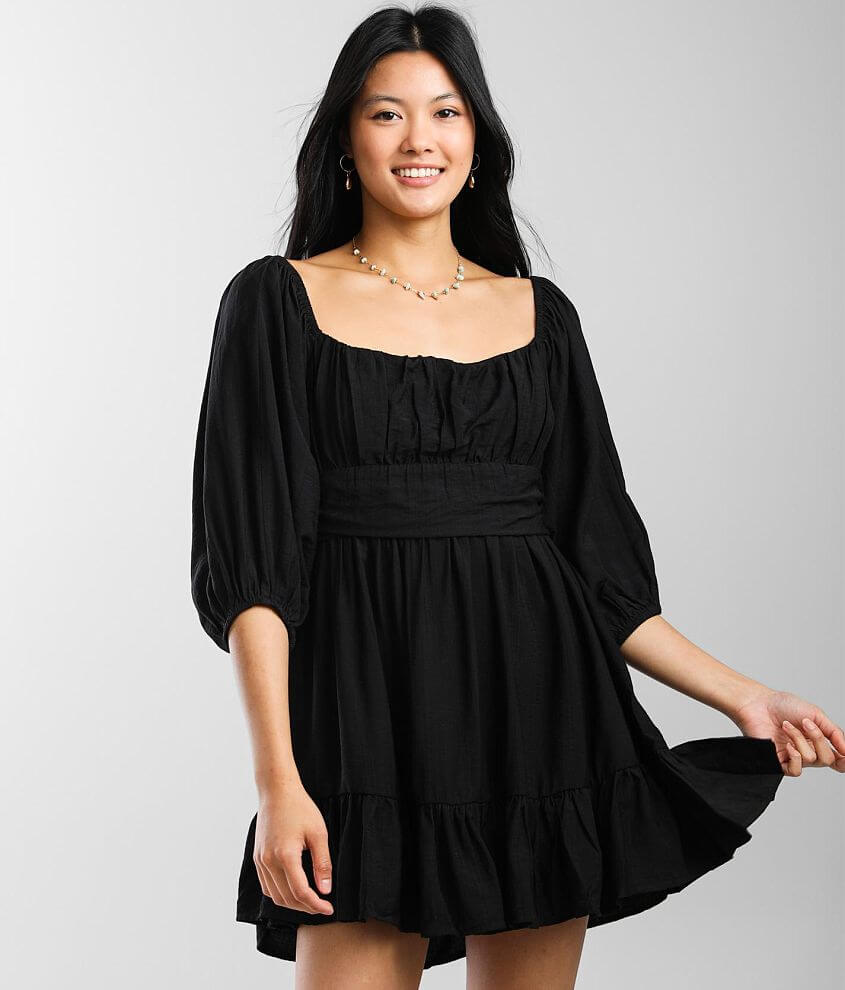 Hyfve Balloon Sleeve Dress - Women's Dresses in Black | Buckle