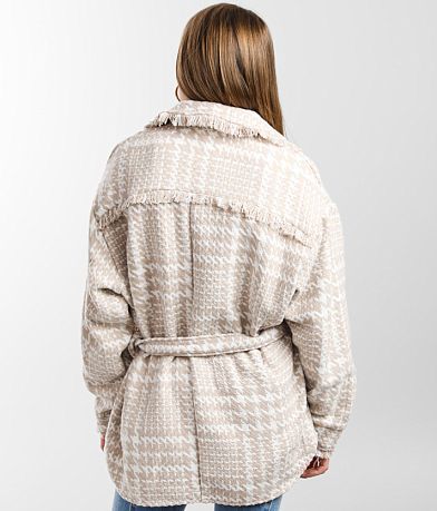 Hyfve Houndstooth Shacket BACK