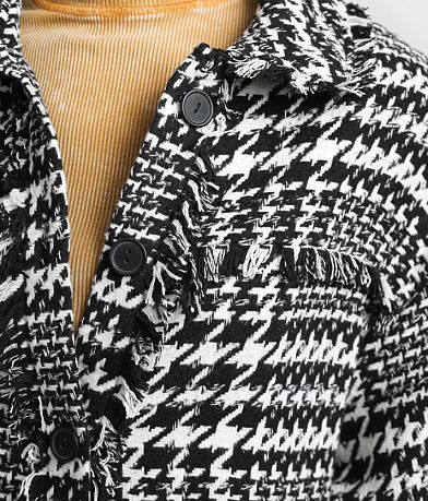 Hyfve Houndstooth Shacket misc detail 1 view