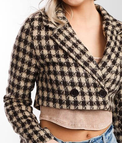 Hyfve Houndstooth Cropped Blazer misc detail 1 view