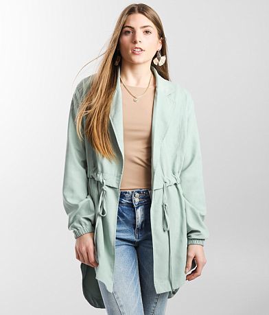 Hyfve Faux Suede Jacket front view