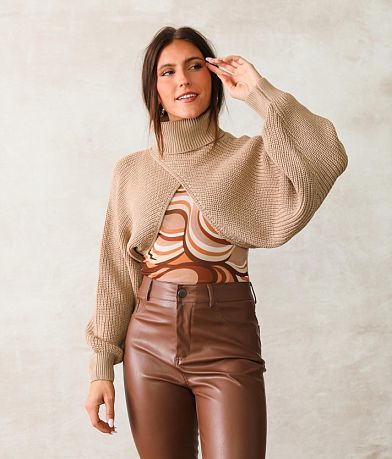 Hyfve Turtleneck Bolero Shrug Sweater FULL_RIGHT_SIDE