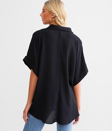 Hyfve One &amp; Only Oversized Dolman Henley BACK