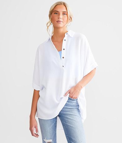 Hyfve One & Only Oversized Dolman Henley front view