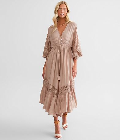Hyfve Crinkled Wide Leg Cropped Jumpsuit front view