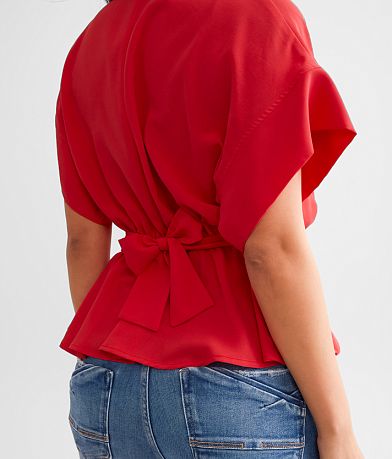 Hyfve Front Tie Peplum Blouse misc detail 1 view