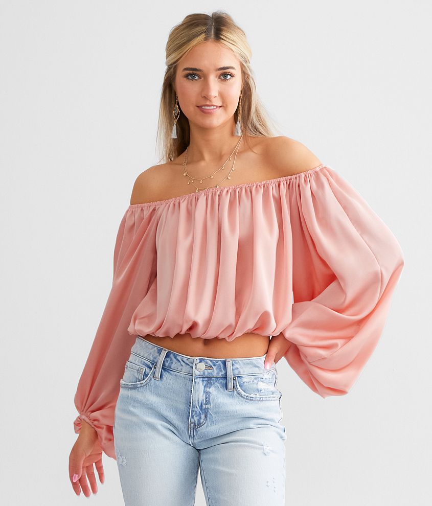 Hyfve Off The Shoulder Cropped Top