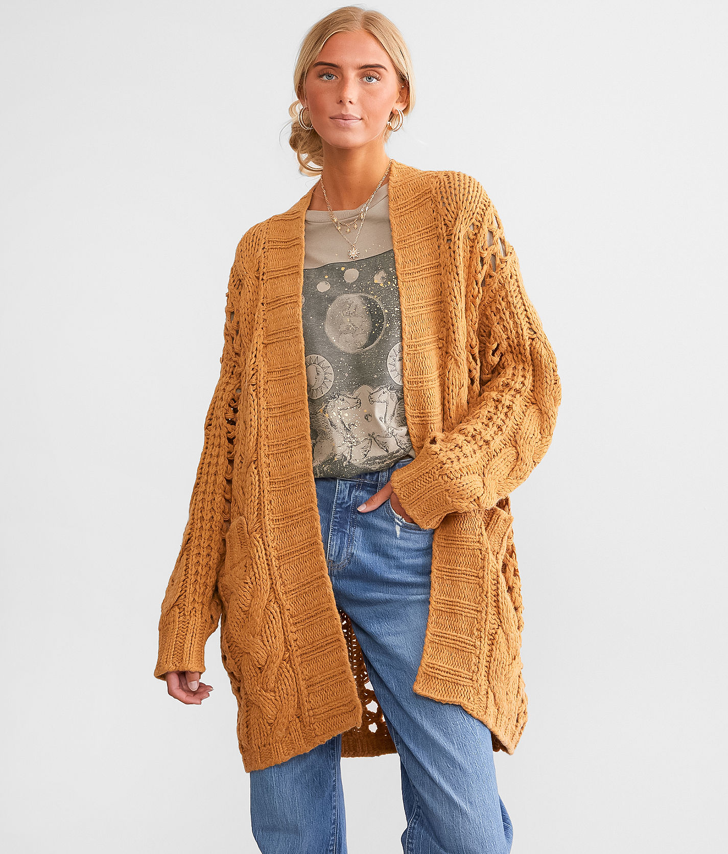 FTC \"HEATHER SHAGGY CARDIGAN\" - ブラウン L FTC 