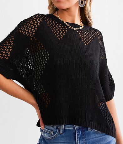 Hyfve Patterned Pointelle Sweater MISC_DETAIL_1