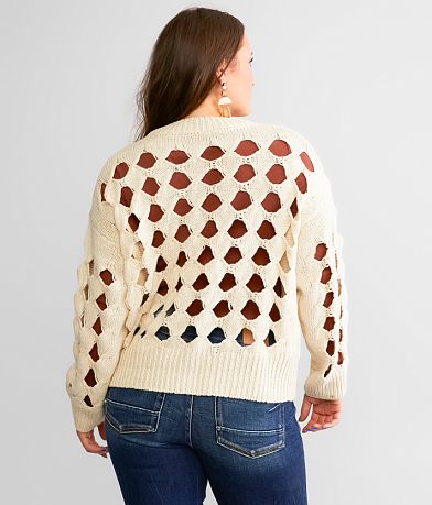 Hyfve Open Stitch Sweater back view