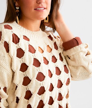 Hyfve Open Stitch Sweater misc detail 1 view