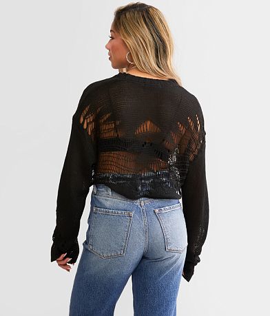 Hyfve Destructed Sweater back view